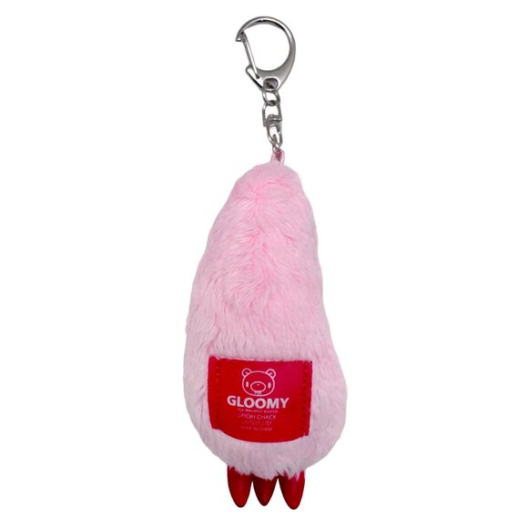 Gloomy Bear Bloody Claw Pink Plush Mascot Keychain - Picture 2 of 2